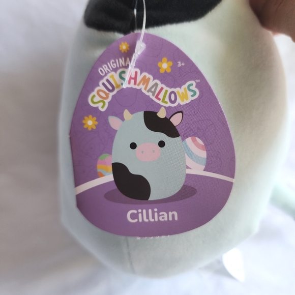 Cillian Squishmallows NWT 8" blue cow plush stuffed animal - Picture 3 of 4